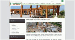 Desktop Screenshot of fraserviewcedar.com