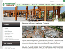 Tablet Screenshot of fraserviewcedar.com